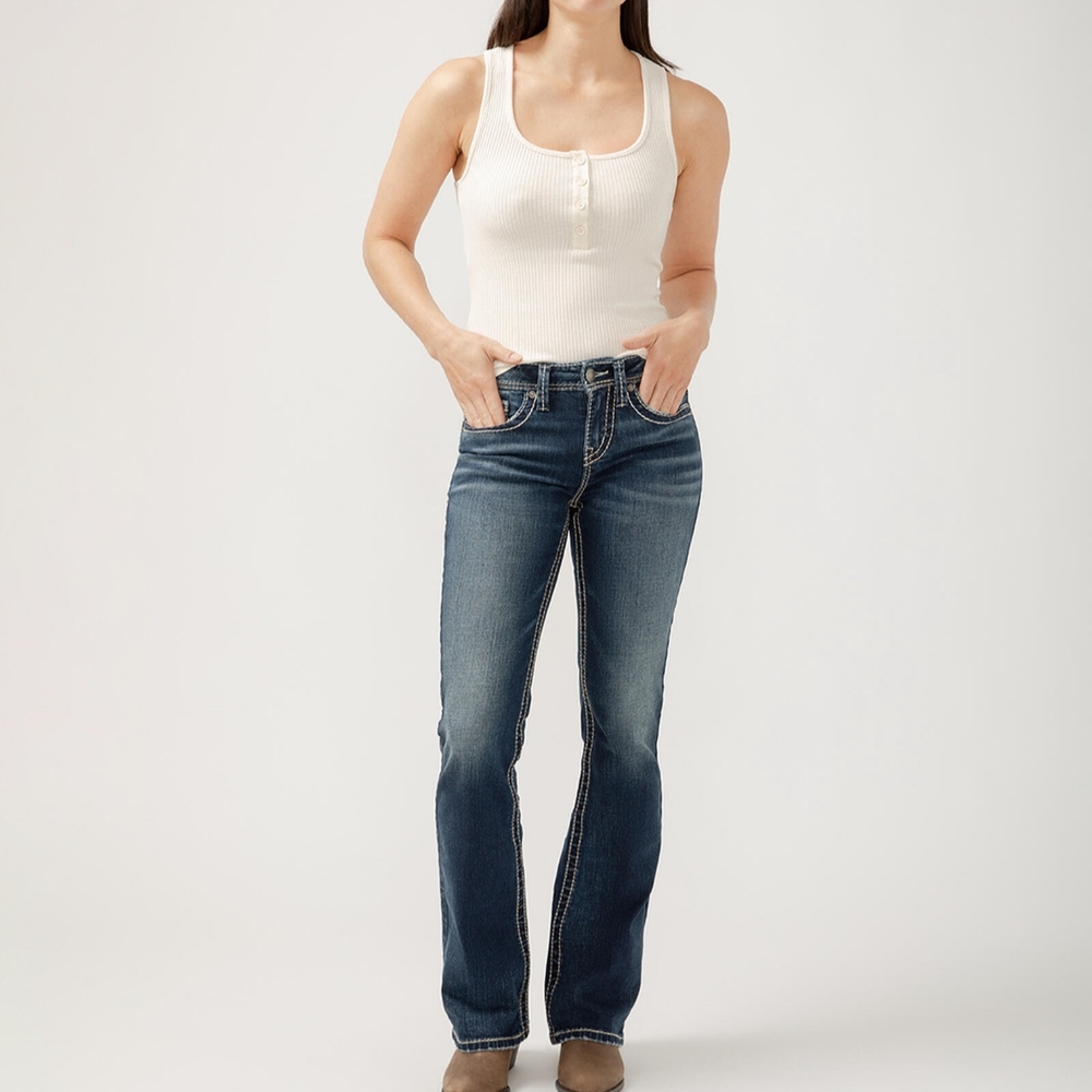 Silver Suki Bootcut Low-rise Jeans